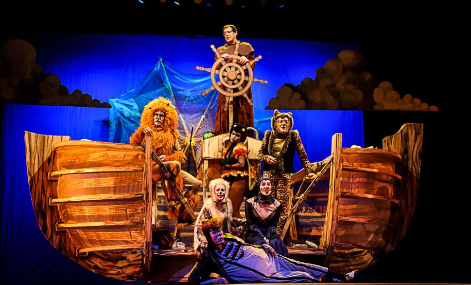 Espetáculo "A Arca de Noé" em cartaz no Guairinha em outubro