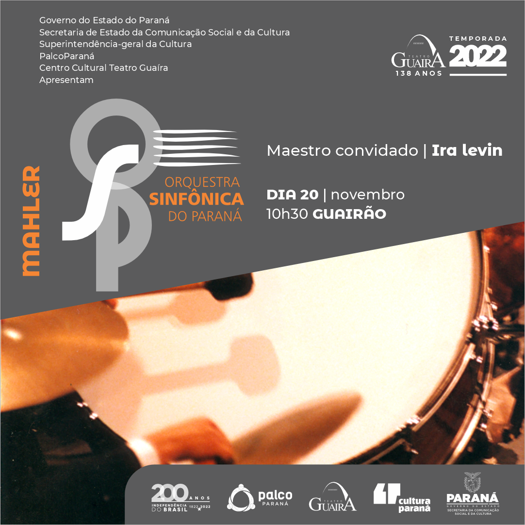 Arte com as informações do concerto