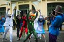 Apresentação dos bailarinos nesta terça-feira (6) no Hospital Pequeno Príncipe