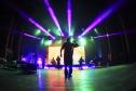 Palco e público no Guairão durante shows da Oficina de Música