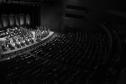 Orquestra no palco do Guairão