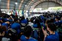 Grupo de Dança no projeto "Guaíra para todos", que leva arte aos colégios