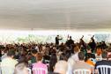 Penúltimo concerto da Orquestra Sinfônica do Paraná no vão do MON  reuniu mais de mil pessoas. 