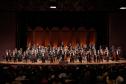Orquestra Sinfônica do Paraná no palco do Guairão