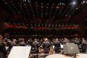 Orquestra Sinfônica do Paraná no palco do Guairão