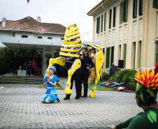 Apresentação dos bailarinos nesta terça-feira (6) no Hospital Pequeno Príncipe