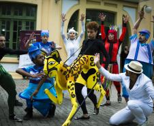 Apresentação dos bailarinos nesta terça-feira (6) no Hospital Pequeno Príncipe