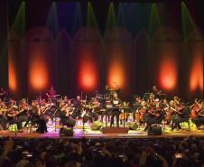 orquestra no palco