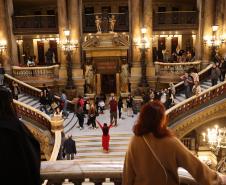 Visita do governador e comitiva da Cultura em Paris, na França