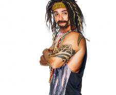 Marco Luque em seus personagens 