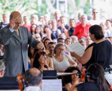 MON ficou lotado para celebrar a genialidade de Mozart com a Orquestra Sinfônica do Paraná, sob a regência do maestro Roberto Tibiriçá e a participação especial da soprano Marilia Vargas.