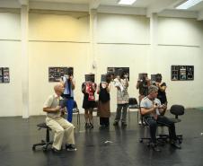 Ensaio do espetáculo  "Gregor - uma jornada patética" pela G2 Cia de Dança Teatro Guaíra  