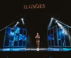 A terceira edição do espetáculo 'Ilusões' recebe grandes ilusionistas internacionais no Teatro Guaíra.