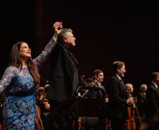 Casa cheia: Orquestra Sinfônica do Paraná emociona com obras de Strauss e convidados internacionais no Guairão