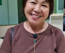 No Dia da Pessoa Idosa, G2 Cia. de Dança emocionou público de Apucarana. Na imagem,  Yoko Suzuki Akazaka, de 65 anos. 