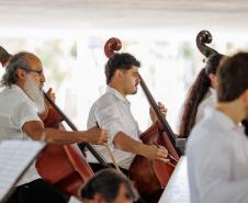 Orquestra Sinfônica do Paraná no Museu Oscar Niemeyer em dezembro de 2025