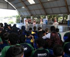 Escola de Dança Teatro Guaíra faz primeira apresentação de 2026 do projeto Guaíra para Todos.