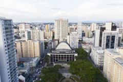 Fachada do Centro Cultural Teatro Guaíra. 