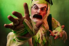 Arte e foto do fantasma do musical. 