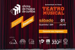 arte gráfica com informações do espetáculo