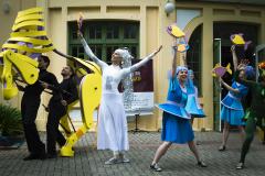 Apresentação dos bailarinos nesta terça-feira (6) no Hospital Pequeno Príncipe