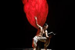 Ator e diretor durante o monólogo