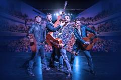 Quarteto italiano 40 FINGERS estreia no Brasil com apresentação no Guairão