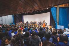 A Orquestra Sinfônica do Paraná reuniu quase 800 pessoas nos dois concertos realizados nesta semana em Campina Grande do Sul, na Região Metropolitana de Curitiba, dentro do projeto Guaíra para Todos. As apresentações foram realizadas nesta quarta e quinta-feira (24 e 25) no Teatro Municipal José Carlos Zanlorenzi.  Na quarta-feira (24), o concerto foi especialmente dedicado a 250 estudantes dos colégios estaduais Ivan Ferreira do Amaral, Bandeirantes e Prefeito João Maria de Barros.  A professora Cristiane 