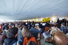 Apresentação da Orquestra Sinfônica do Paraná da série de concertos "Mostly Mozart" no MON deste sábado (06) atraiu mais de 1200 pessoas