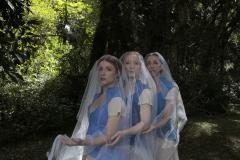 Ariela Pauli, Deborah Chibiaque e Fernanda Verardo são as bailarinas que interpretam as "Giselles" em um dos elencos do espetáculo