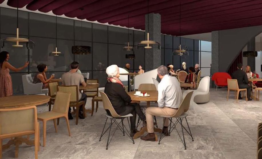 Imagem do projeto do Café do Teatro Guaíra