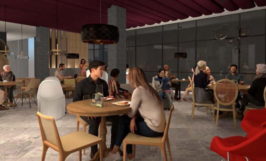 Imagem do projeto do Café do Teatro Guaíra