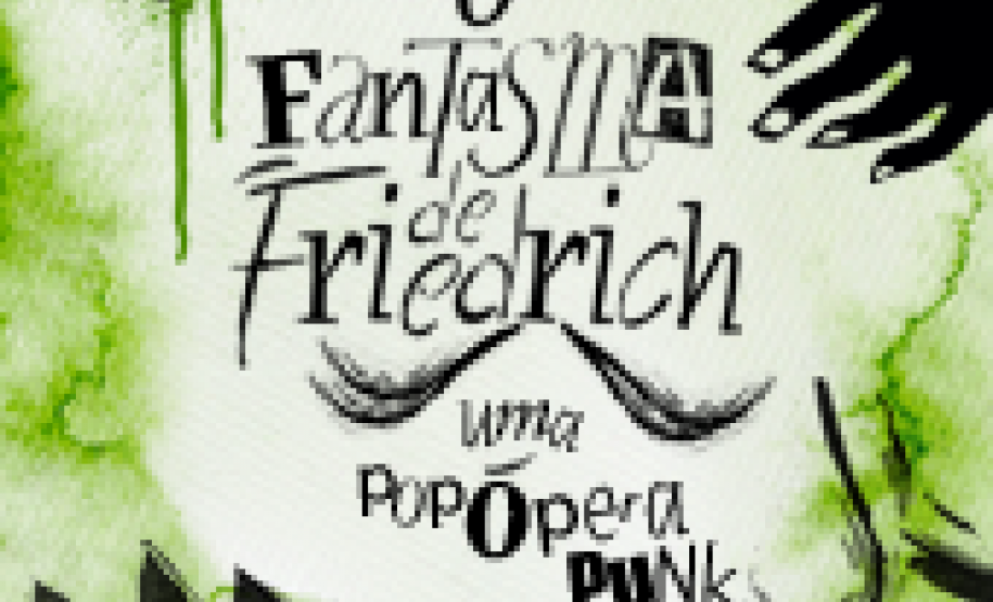 Arte e foto do fantasma do musical.