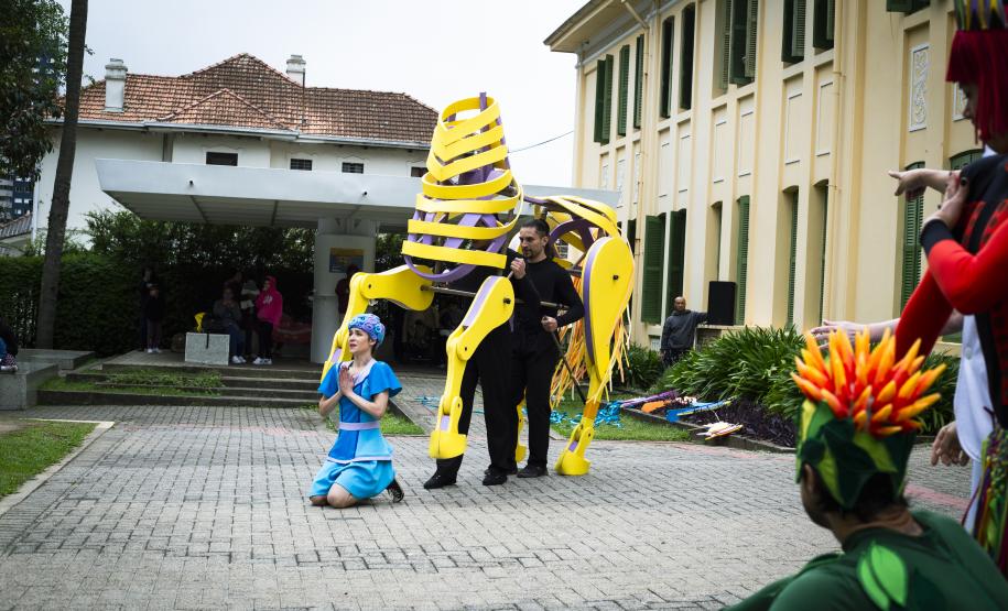 Apresentação dos bailarinos nesta terça-feira (6) no Hospital Pequeno Príncipe