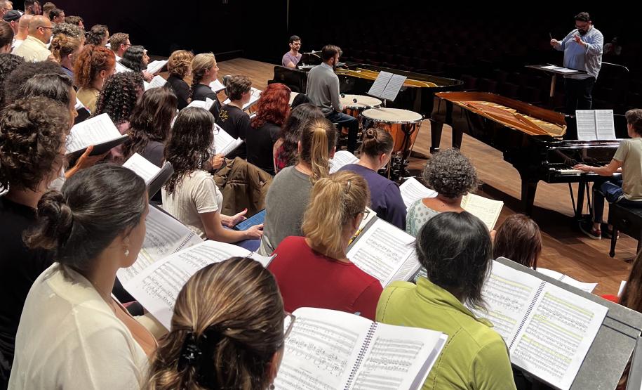 ensaio do coro sinfônico