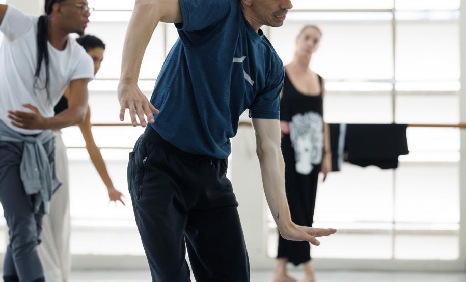 Primeiro ensaio para a nova obra