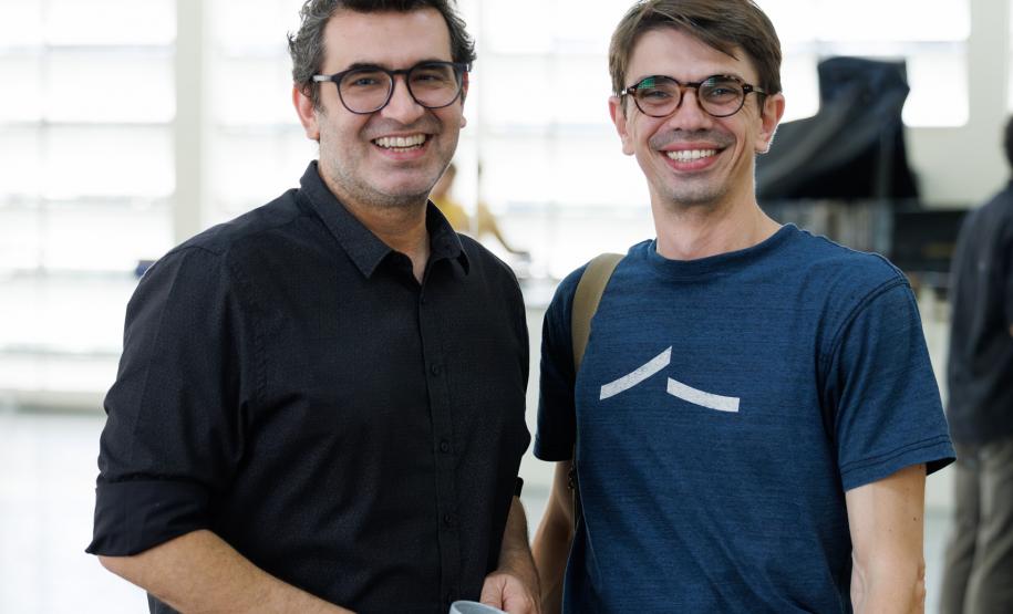 Primeiro ensaio para a nova obra: Mathieu e Bongiovanni