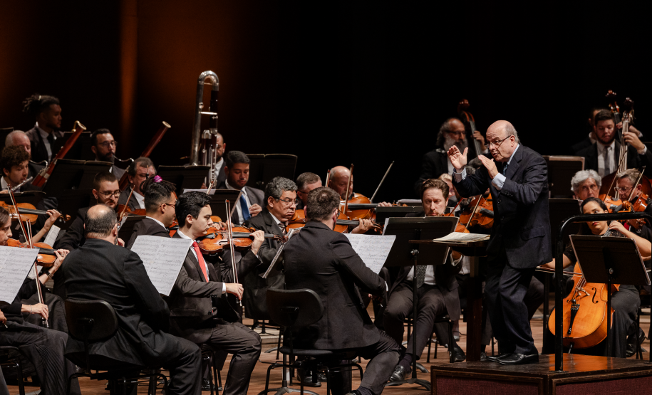 maestro regendo orquestra