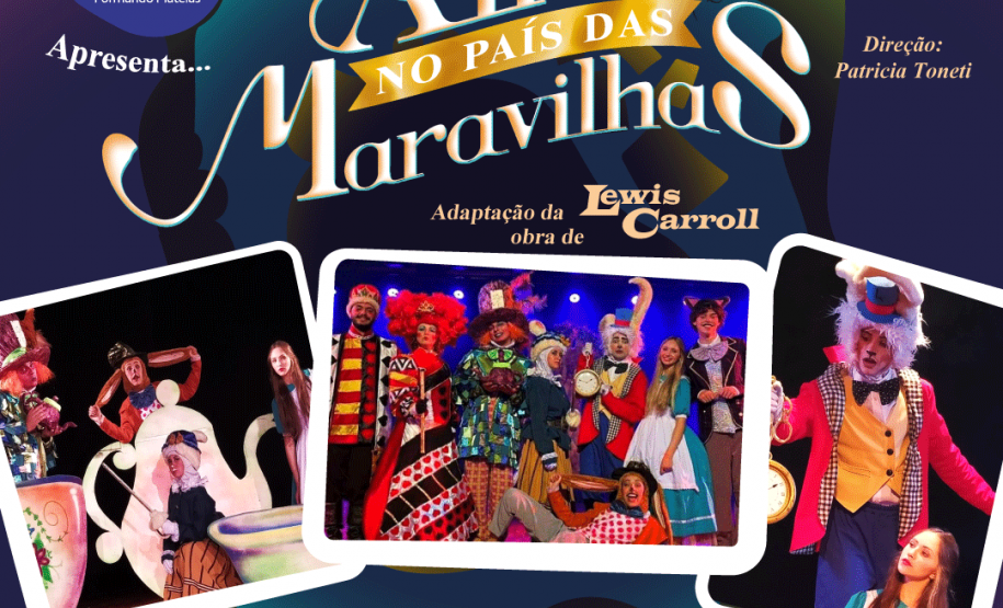 Espetáculo teatral Alice no país das maravilhas