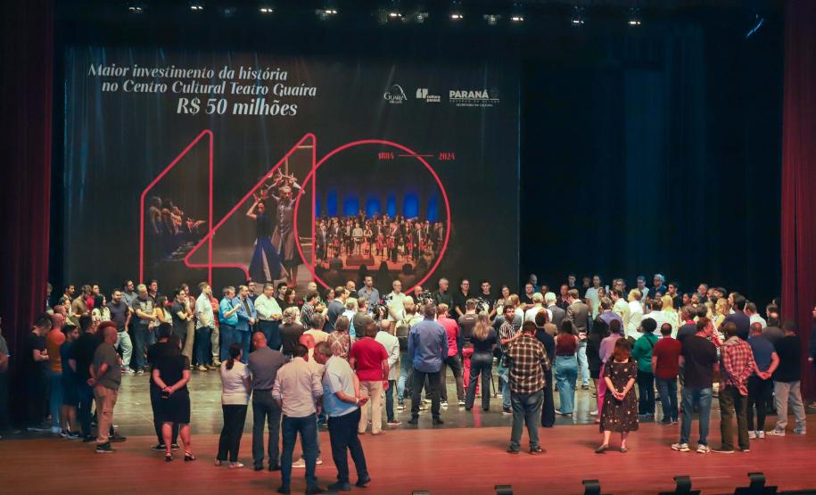 Evento no placo do Guairão