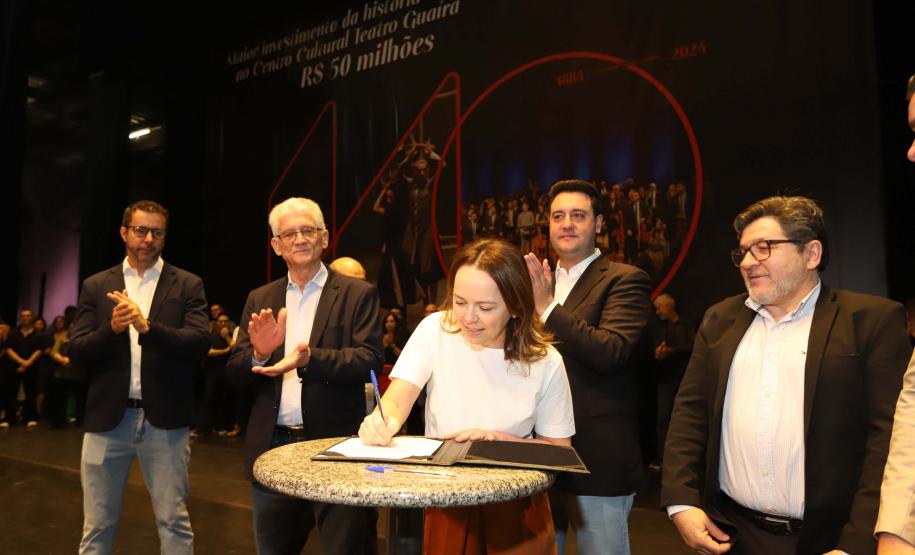 Evento no placo do Guairão