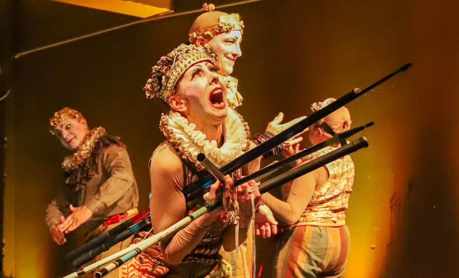 Cenas da visita especial "Guaíra do avesso"