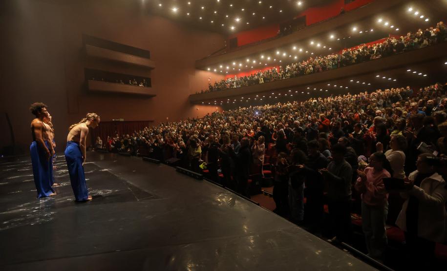 Apresentação do Balé Teatro Guaíra, espetáculo "Contraponto".