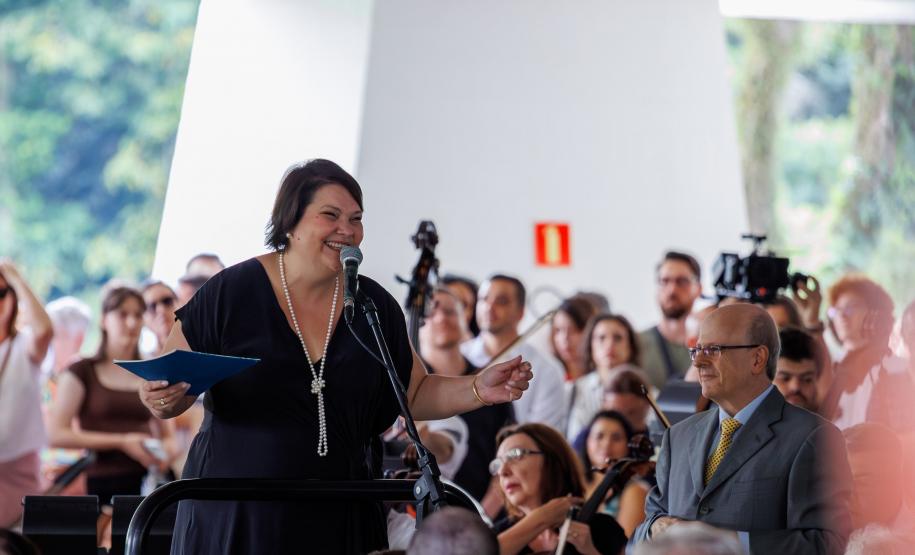 MON ficou lotado para celebrar a genialidade de Mozart com a Orquestra Sinfônica do Paraná, sob a regência do maestro Roberto Tibiriçá e a participação especial da soprano Marilia Vargas.