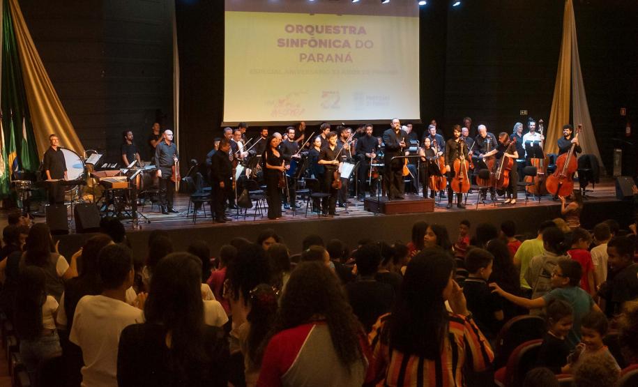 Projeto que leva Orquestra Sinfônica do Paraná para fora do Guaíra forma novas plateias