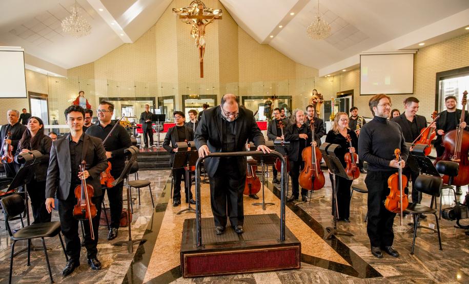 Orquestra Sinfônica do Paraná encanta público em primeira apresentação em Colombo