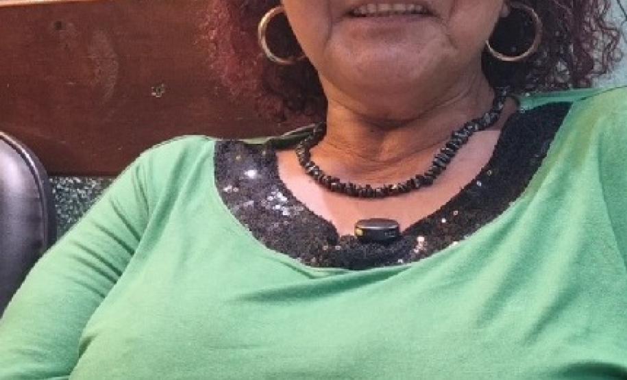 No Dia da Pessoa Idosa, G2 Cia. de Dança emocionou público de Apucarana. Na imagem, a aposentada Sandra Maria da Silva, 62 anos.