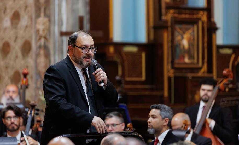 A útima apresentação da Orquestra Sinfônica do Paraná deste ano do projeto "Guaíra para Todos " na Igreja Matriz de Campo Largo.