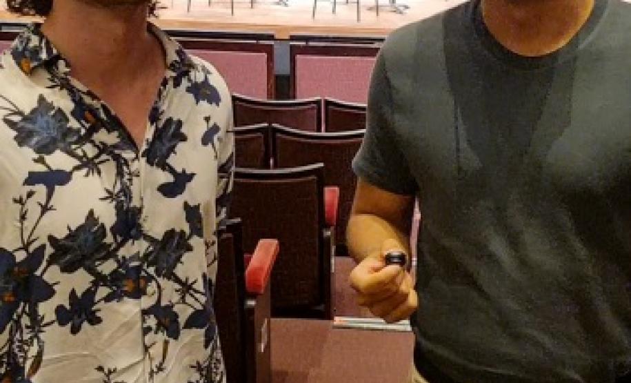 O estudante Marlon Schmidt Polack e o servidor público Antonio Marcelo Barbosa também fizeram parte do público que prestigiou assistiu ao concerto de encerramento.