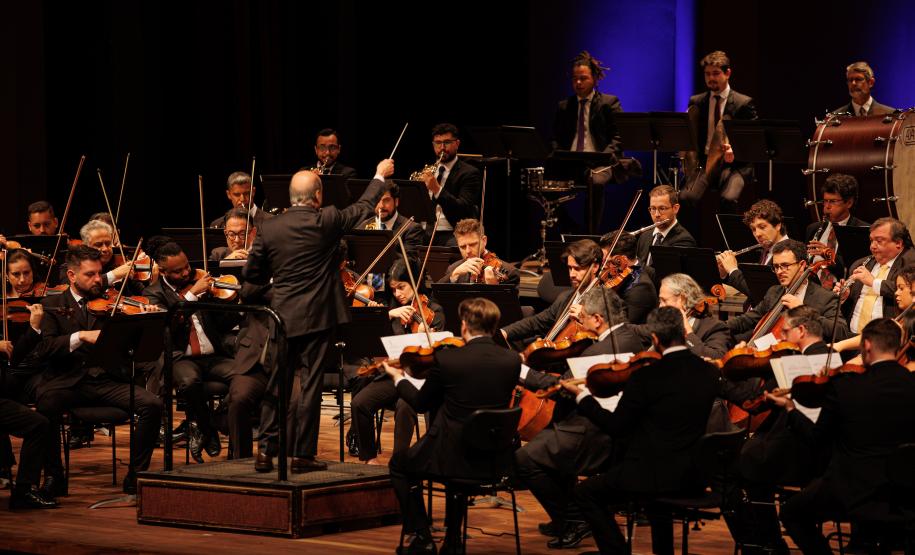 Concerto de encerramento da Orquestra Sinfônica do Paraná em 2025.
